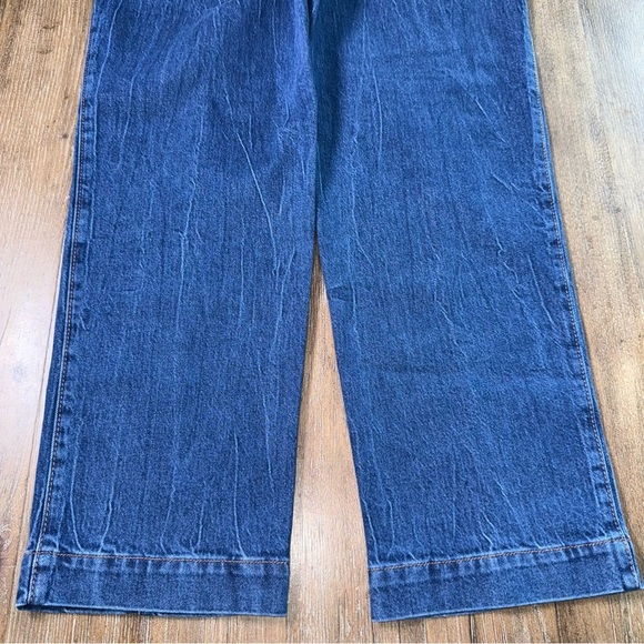 LOFT High Rise Straight Leg Jeans Medium Blue Utility - Picture 13 of 13